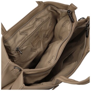 Dámska kabelka na rameno taupe - Coveri Zaki