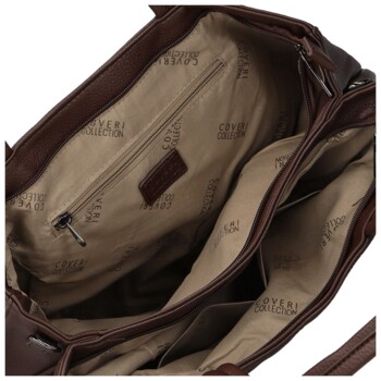 Dámska kabelka na rameno coffee - Coveri Zaki