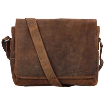 Pánska kožená taška camel - Greenwood Jordy