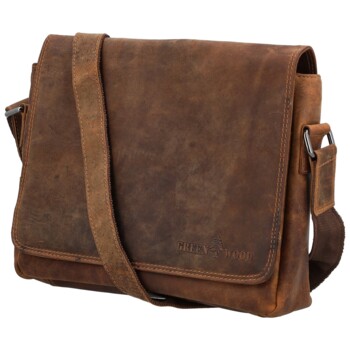 Pánska kožená taška camel - Greenwood Jordy