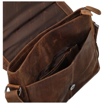 Pánska kožená taška camel - Greenwood Jordy