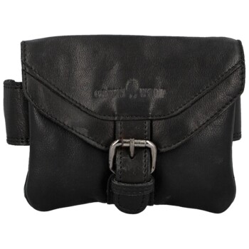 Pánska kožená ľadvinka čierna - Greenwood Obranem