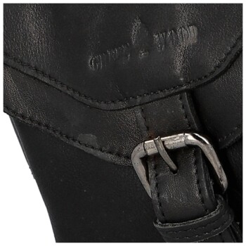 Pánska kožená ľadvinka čierna - Greenwood Obranem