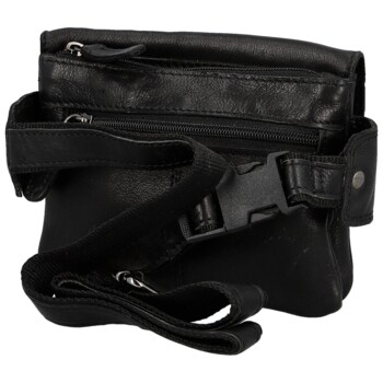 Pánska kožená ľadvinka čierna - Greenwood Obranem