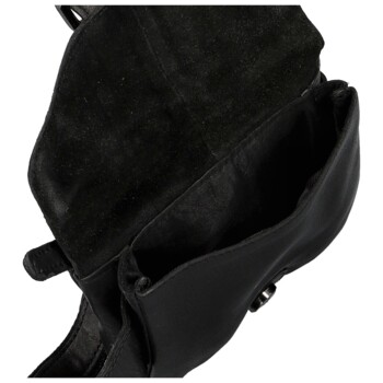 Pánska kožená ľadvinka čierna - Greenwood Obranem