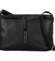 Dámska kožená crossbody kabelka čierna - Delami Vera Pelle Finni