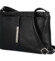 Dámska kožená crossbody kabelka čierna - Delami Vera Pelle Finni