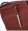 Dámska kožená crossbody kabelka tmavo červená - Delami Vera Pelle Finni