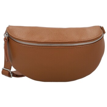 Dámska kožená ľadvinka koňaková - Delami Vera Pelle Gianni