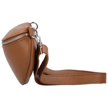 Dámska kožená ľadvinka koňaková - Delami Vera Pelle Gianni