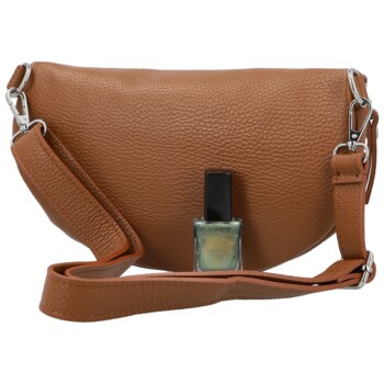 Dámska kožená ľadvinka koňaková - Delami Vera Pelle Gianni