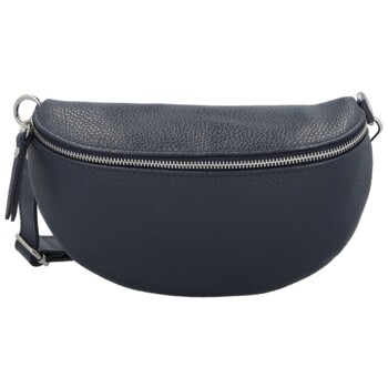 Dámska kožená ľadvinka tmavo modrá - Delami Vera Pelle Gianni