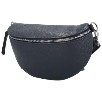 Dámska kožená ľadvinka tmavo modrá - Delami Vera Pelle Gianni