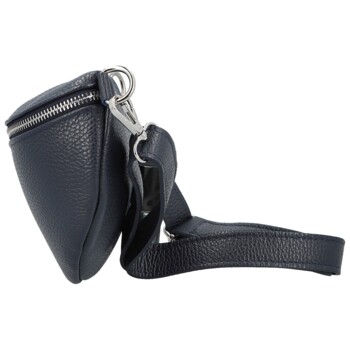 Dámska kožená ľadvinka tmavo modrá - Delami Vera Pelle Gianni