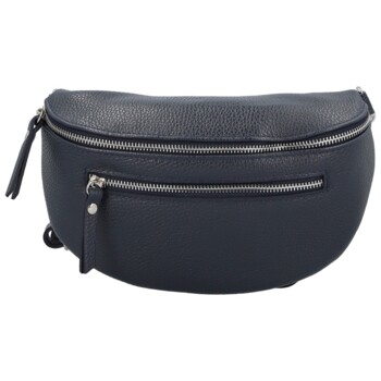 Dámska kožená ľadvinka tmavo modrá - Delami Vera Pelle Lila