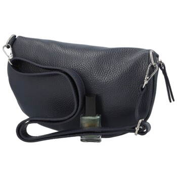 Dámska kožená ľadvinka tmavo modrá - Delami Vera Pelle Lila