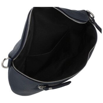 Dámska kožená ľadvinka tmavo modrá - Delami Vera Pelle Lila