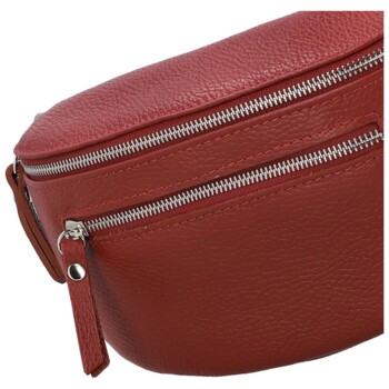 Dámska kožená ľadvinka červená - Delami Vera Pelle Lila