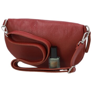 Dámska kožená ľadvinka červená - Delami Vera Pelle Lila