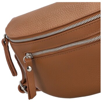 Dámska kožená ľadvinka koňaková - Delami Vera Pelle Lila