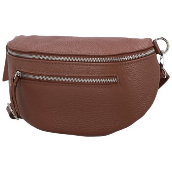 Dámska kožená ľadvinka hnedá - Delami Vera Pelle Lila