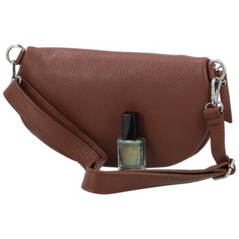 Dámska kožená ľadvinka hnedá - Delami Vera Pelle Lila