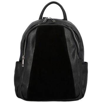 Dámsky kožený batoh čierny - Delami Vera Pelle Naoto