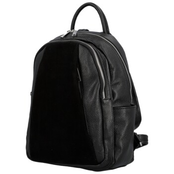 Dámsky kožený batoh čierny - Delami Vera Pelle Naoto