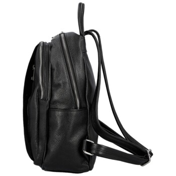 Dámsky kožený batoh čierny - Delami Vera Pelle Naoto