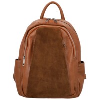 Dámsky kožený batoh koňakový - Delami Vera Pelle Naoto