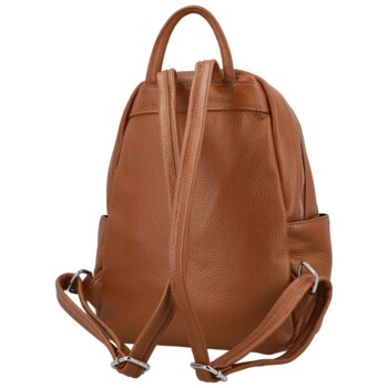Dámsky kožený batoh koňakový - Delami Vera Pelle Naoto