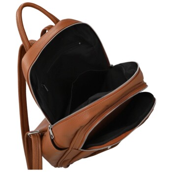 Dámsky kožený batoh koňakový - Delami Vera Pelle Naoto