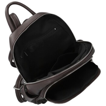 Dámsky kožený batoh tmavo hnedý - Delami Vera Pelle Naoto