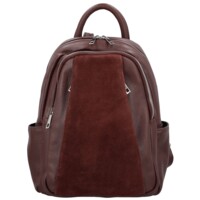 Dámsky kožený plecniak vínový - Delami Vera Pelle Naoto