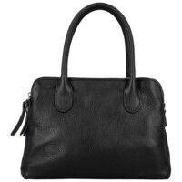Dámska kožená kabelka na rameno čierna - Delami Vera Pelle Tyra