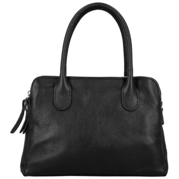 Dámska kožená kabelka na rameno čierna - Delami Vera Pelle Tyra