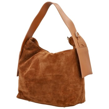 Dámska kabelka na rameno koňaková - Delami Vera Pelle Mimmi