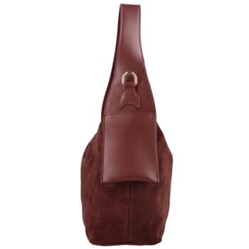 Dámska kabelka na rameno vínová - Delami Vera Pelle Mimmi