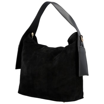 Dámska kabelka na rameno čierna - Delami Vera Pelle Mimmi