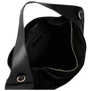 Dámska kabelka na rameno čierna - Delami Vera Pelle Mimmi