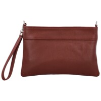 Dámska kožená crossbody kabelka vínová - Delami Vera Pelle Denica