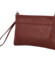 Dámska kožená crossbody kabelka vínová - Delami Vera Pelle Denica