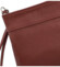 Dámska kožená crossbody kabelka vínová - Delami Vera Pelle Denica