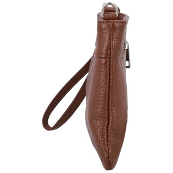 Dámska kožená crossbody kabelka hnedá - Delami Vera Pelle Denica