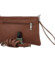 Dámska kožená crossbody kabelka hnedá - Delami Vera Pelle Denica