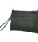 Dámska kožená crossbody kabelka tmavo zelená - Delami Vera Pelle Denica