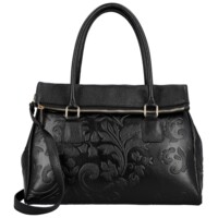 Dámska kožená kabelka do ruky čierna - Delami Vera Pelle Arjana