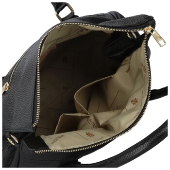 Dámska kožená kabelka do ruky čierna - Delami Vera Pelle Arjana