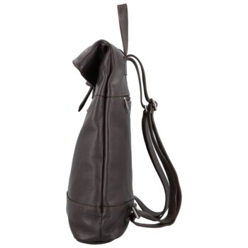 Dámsky kožený batoh tmavo hnedý - Delami Vera Pelle Jorge