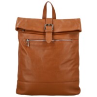 Dámsky kožený batoh koňakový - Delami Vera Pelle Jorge